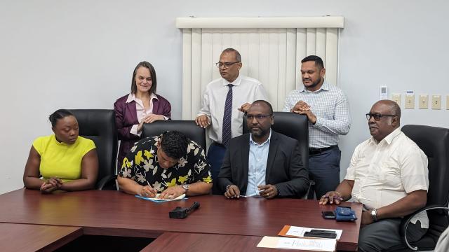 The signing of the Malaria Memorandum of Cooperation (MoC) | Guyana