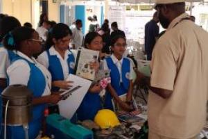 The Environmental Division (OSH Unit) of the Guyana Geology & Mines Commission participated in a mini-exhibition and demonstration