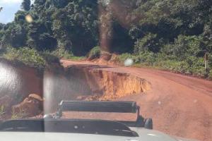 Eroding Puruni to Itaballi road